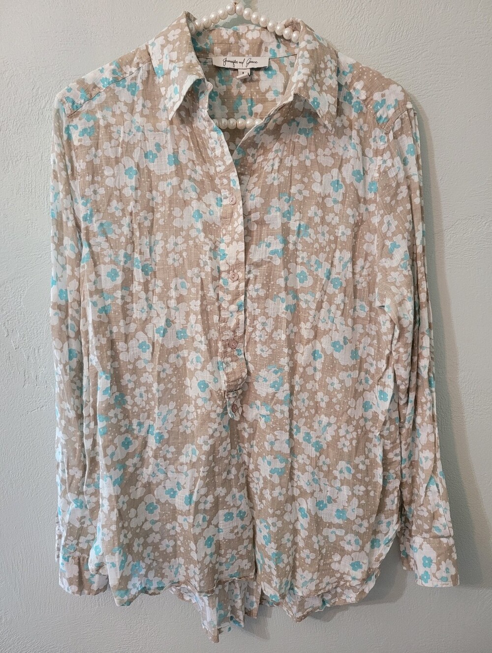 Jennifer & Grace 100% Cotton Timeless Top Size Large!